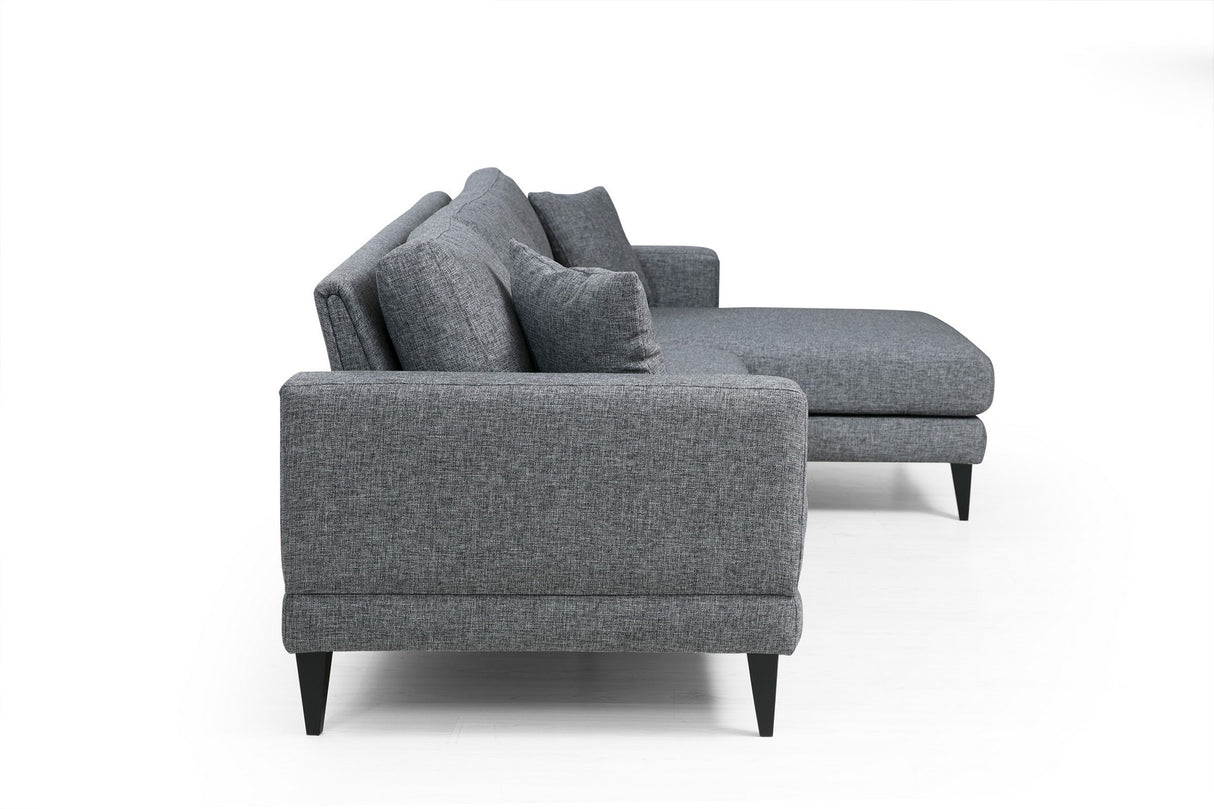 Ecksofa mit Schlaffunktion Right Nordic Dark Grey