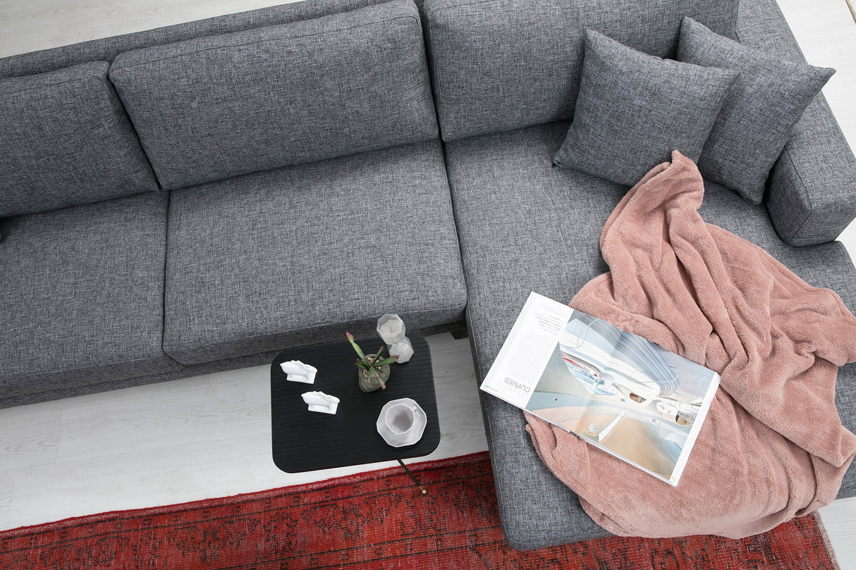 Ecksofa mit Schlaffunktion Right Nordic Dark Grey