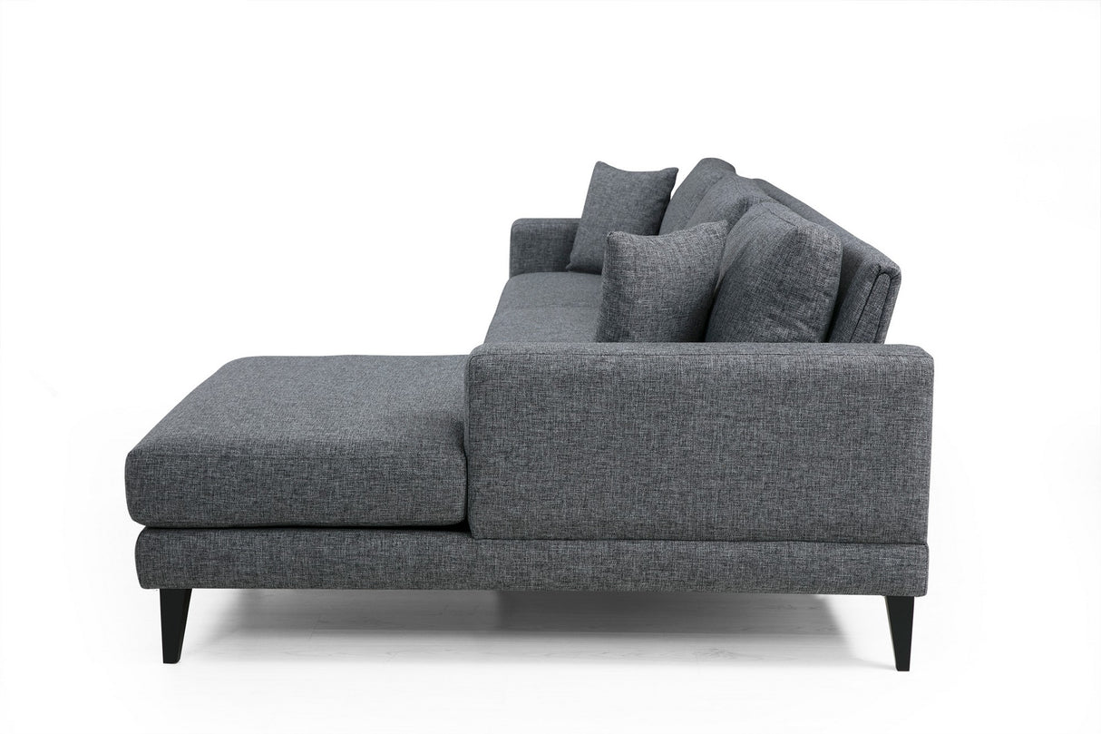 Ecksofa mit Schlaffunktion Right Nordic Dark Grey