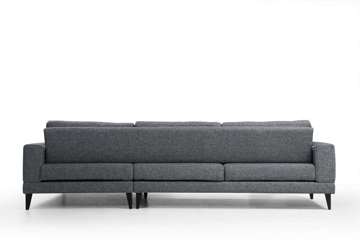 Ecksofa mit Schlaffunktion Right Nordic Dark Grey