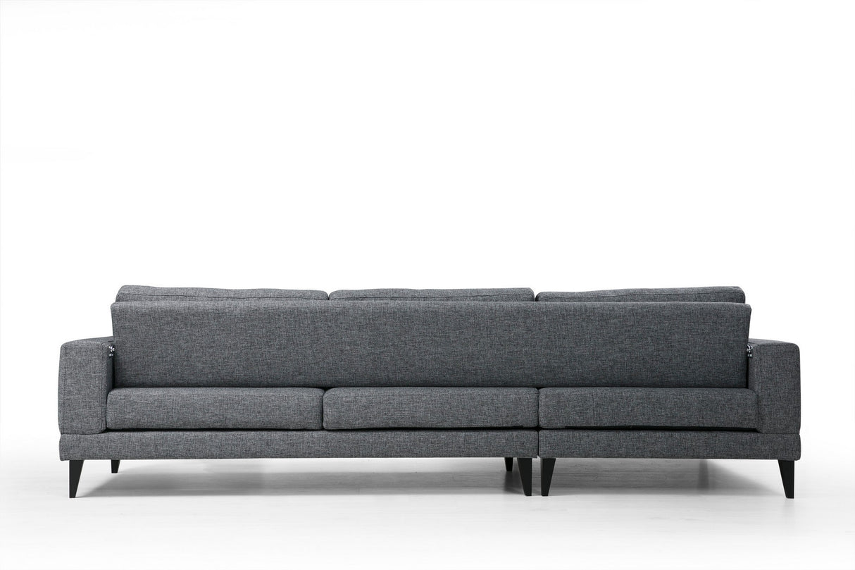 Ecksofa mit Schlaffunktion Links Nordic Dark Grey