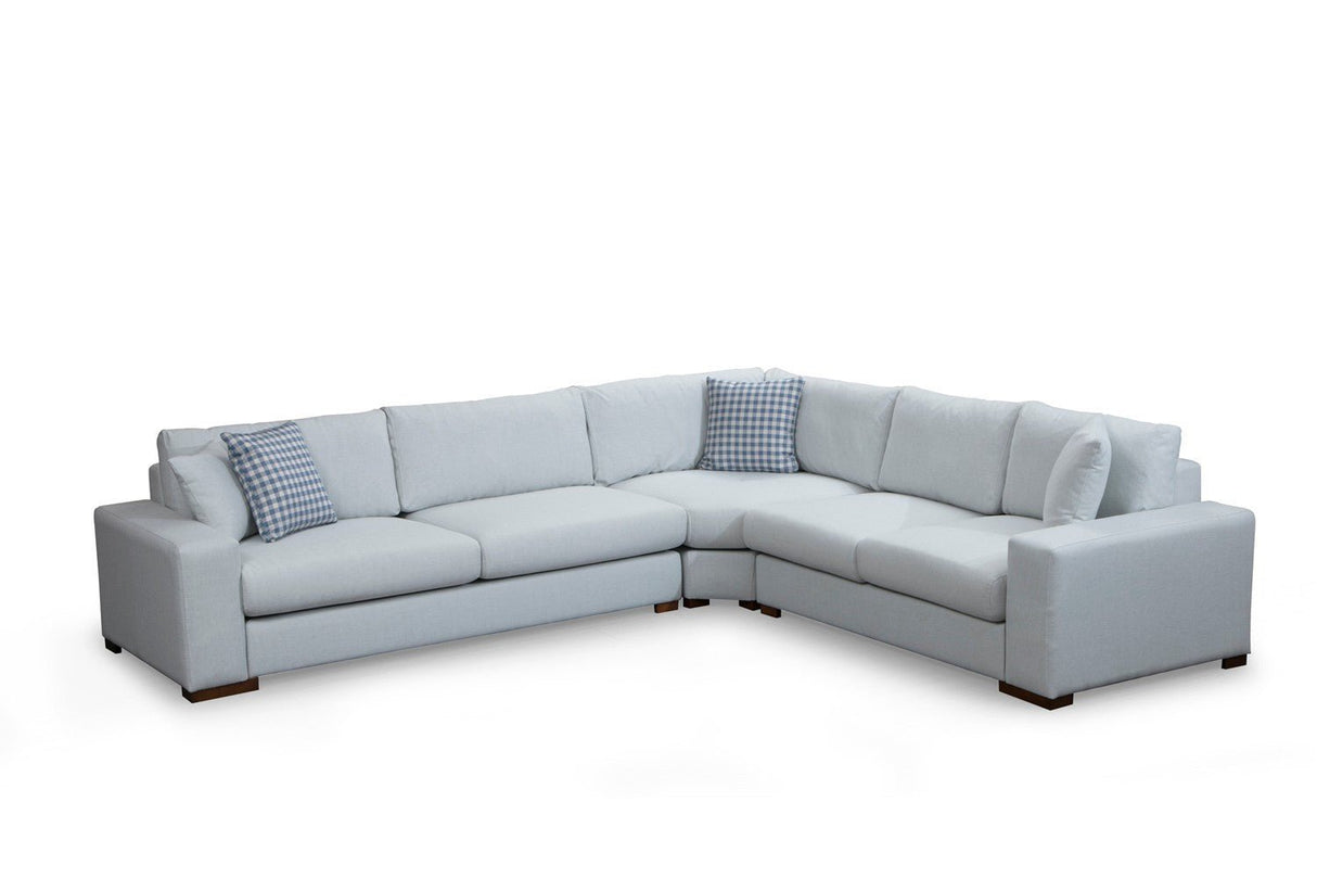 Banken - Ecksofa Schleife Beige - Rechts - Dimehouse