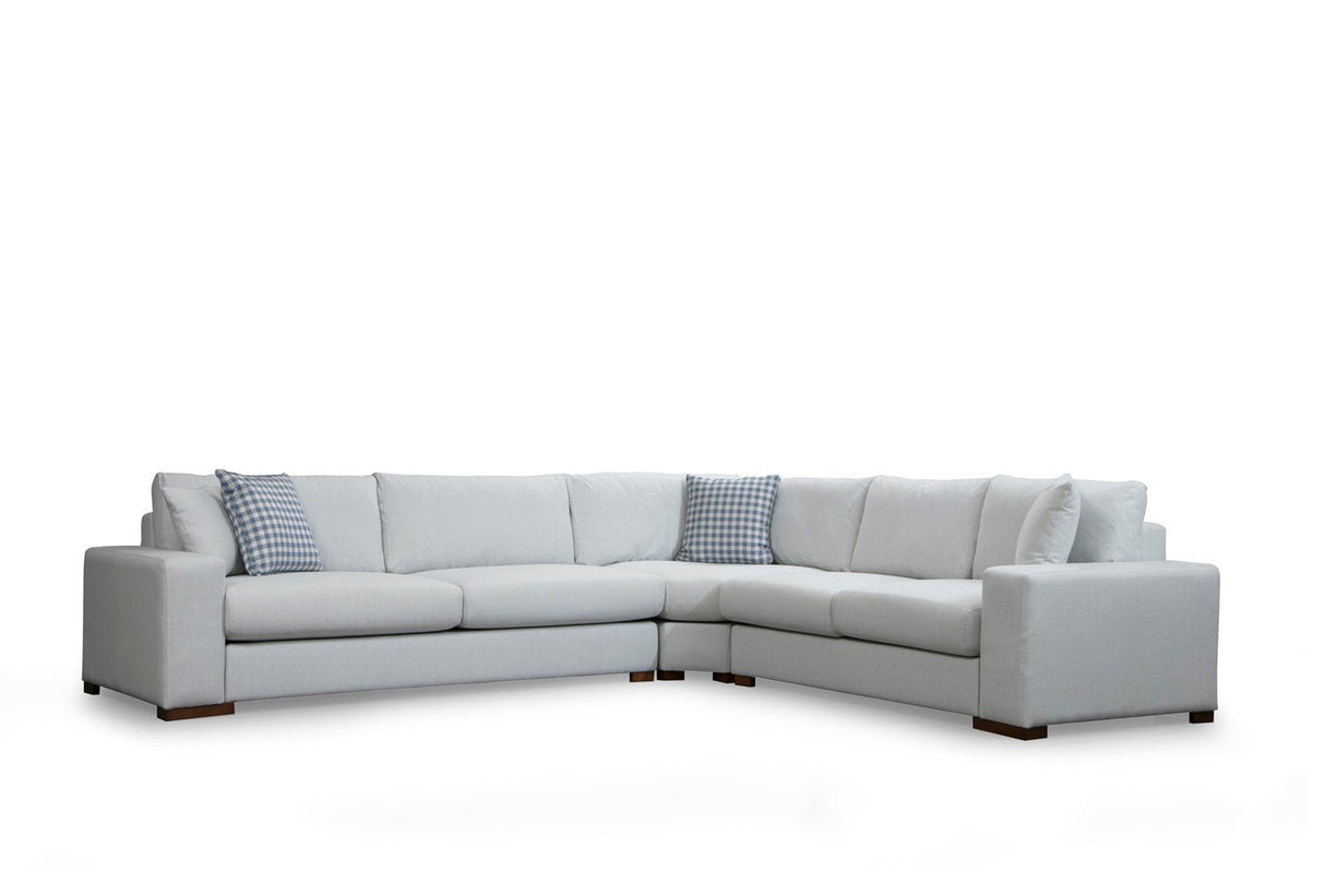 Banken - Ecksofa Schleife Beige - Rechts - Dimehouse