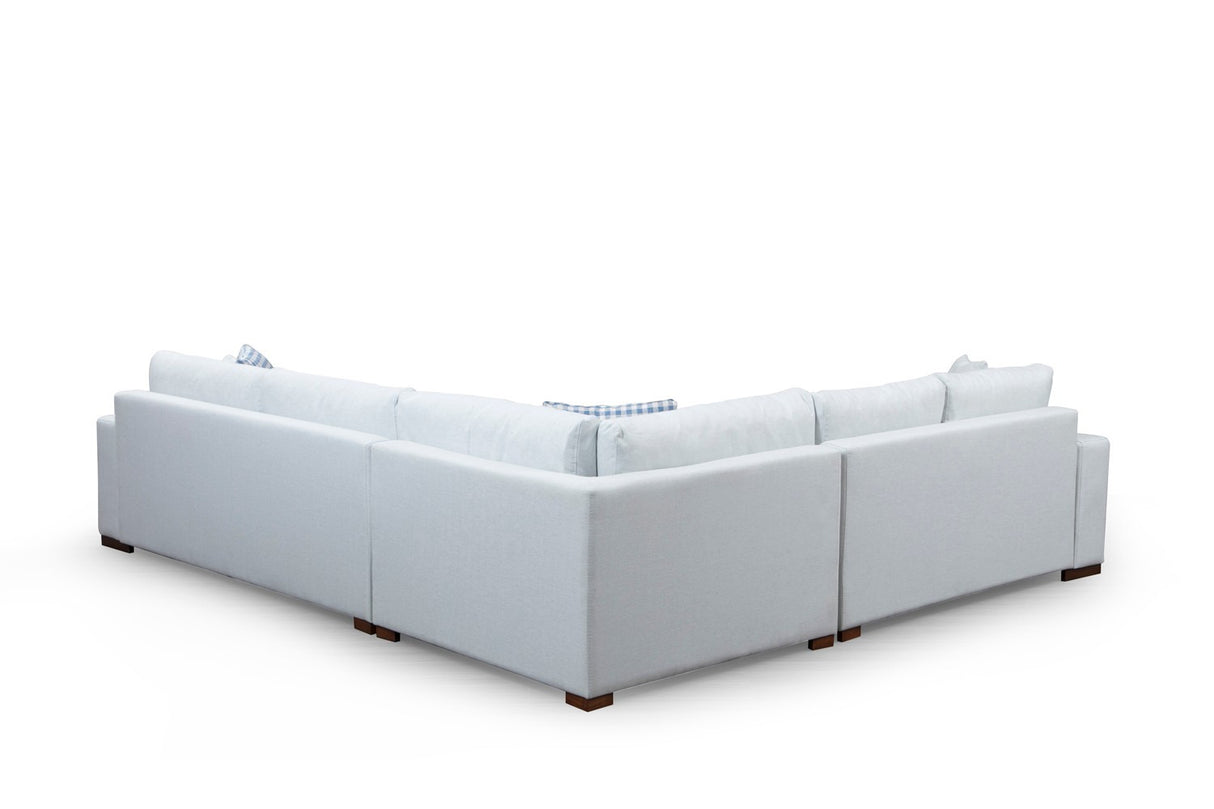 Banken - Ecksofa Schleife Beige - Rechts - Dimehouse