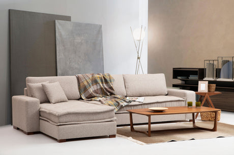 Ecksofa Lena Sand Beige Links