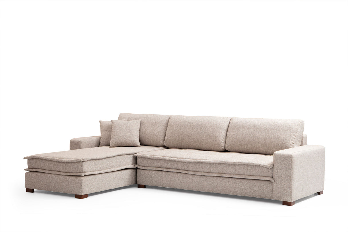 Ecksofa Lena Sand Beige Links