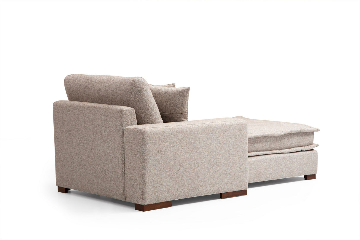 Ecksofa Lena Sand Beige Links