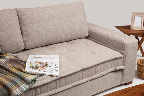 Ecksofa Lena Sand Beige Rechts