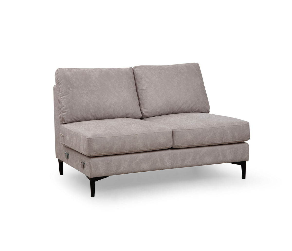 Sofas - U - Sofa Ecksofa Grau Stoff 314x200 cm - Links - Porto - Dimehouse
