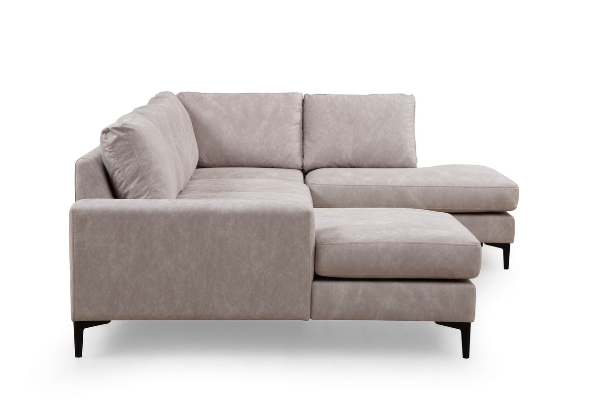 U Ecksofa Rechts Porto Beige