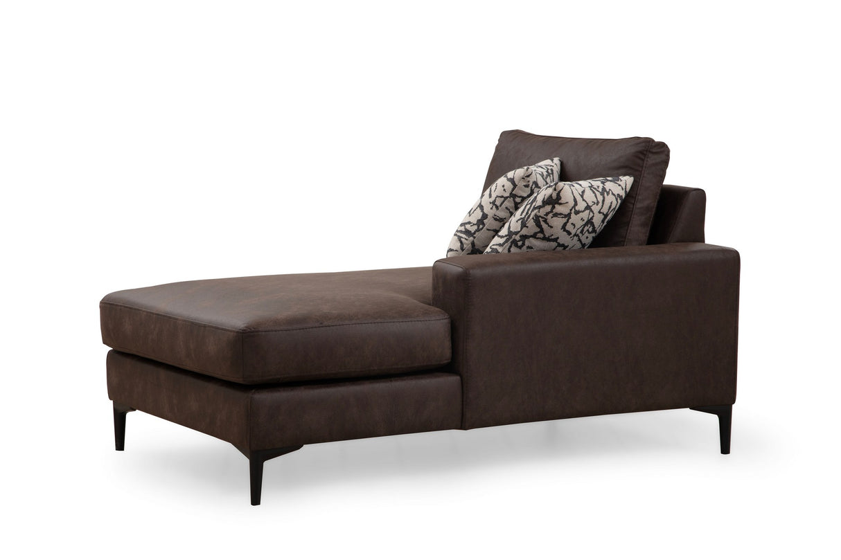 U Ecksofa Links Porto Braun
