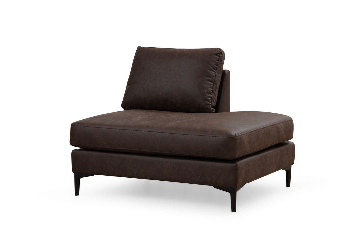 U Ecksofa Rechts Porto Braun
