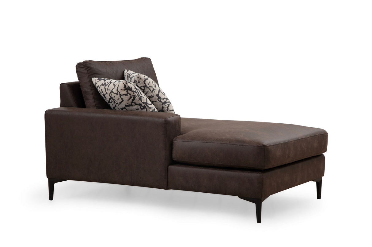 U Ecksofa Rechts Porto Braun