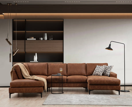 U Ecksofa Links Porto Camel