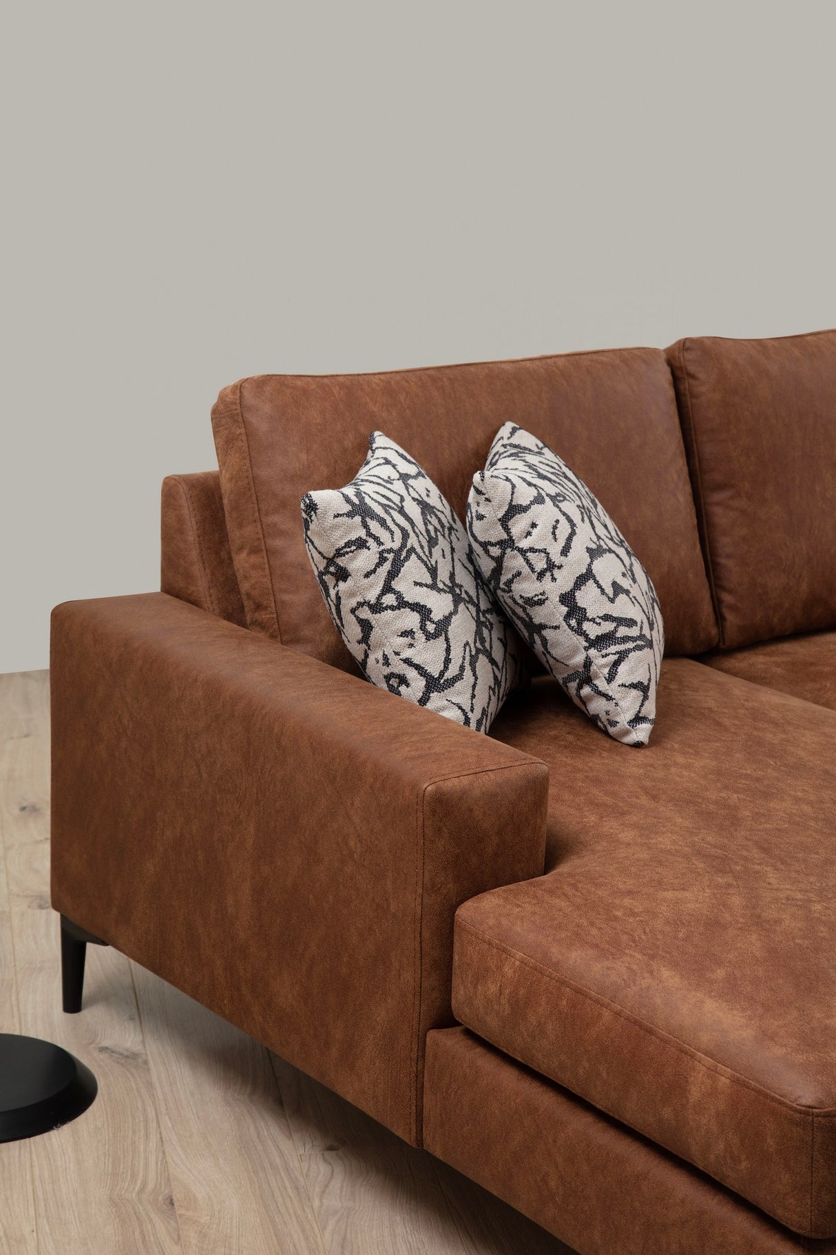 U Ecksofa Rechts Porto Camel