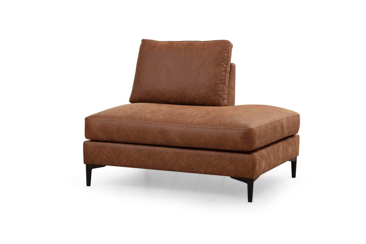 U Ecksofa Rechts Porto Camel