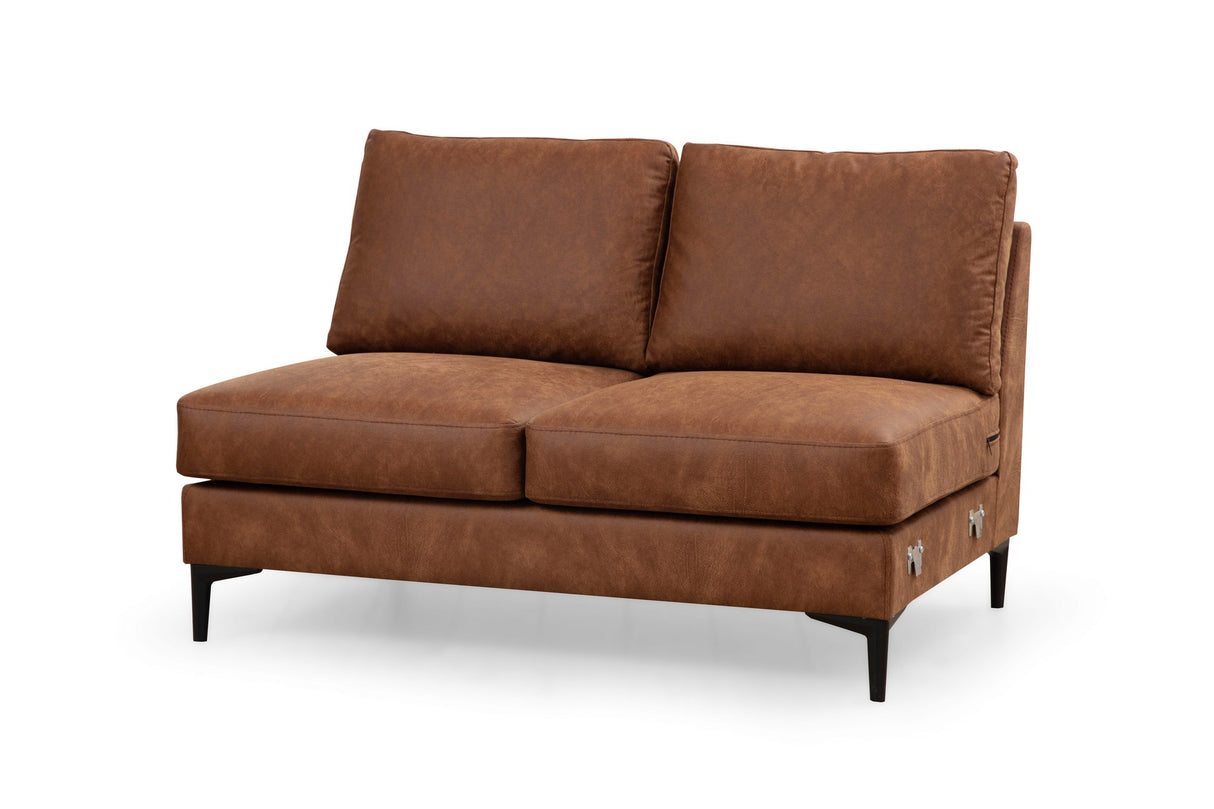 U Ecksofa Rechts Porto Camel
