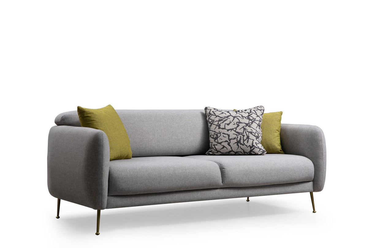 3-Sitzer Schlafsofa Sevilla Grau Stoff