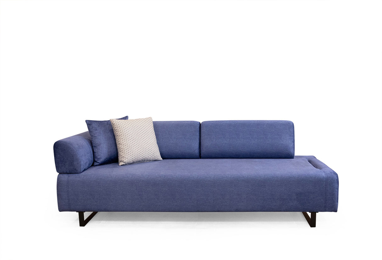 3-Sitzer Schlafsofa Infinity Stoff Blau