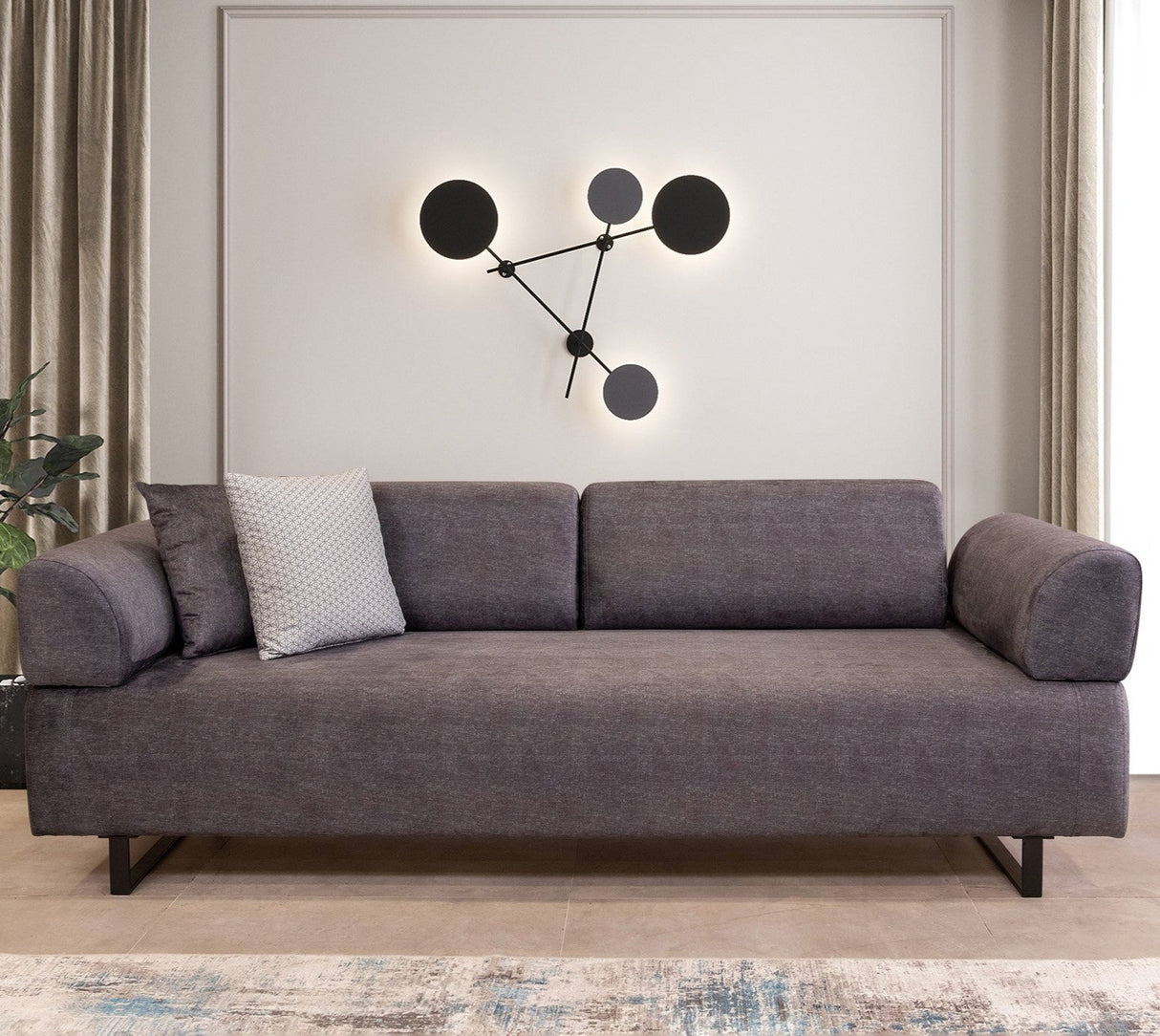 3-Sitzer-Schlafsofa Infinity Anthrazit