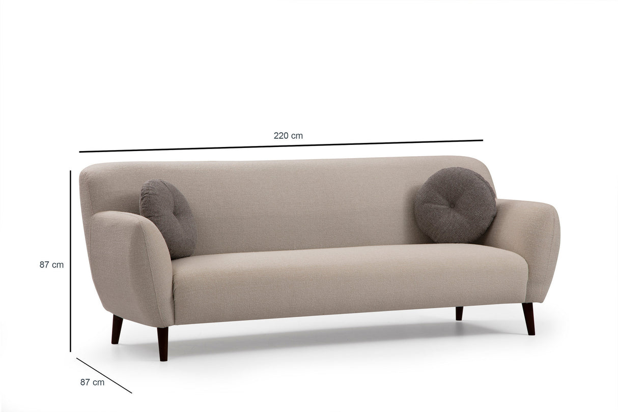 Banken - 3 - zits Bank Enna Beige - Dimehouse