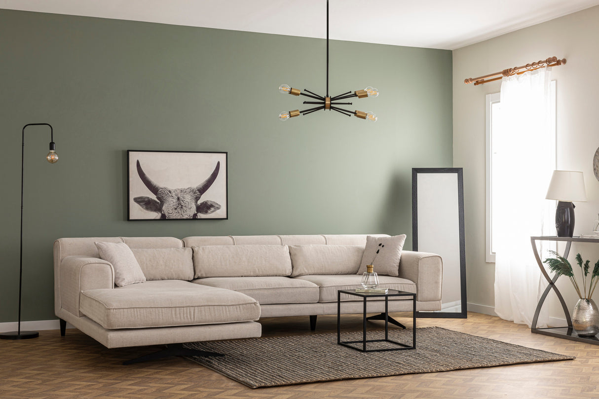 Ecksofa links Jivago Beige