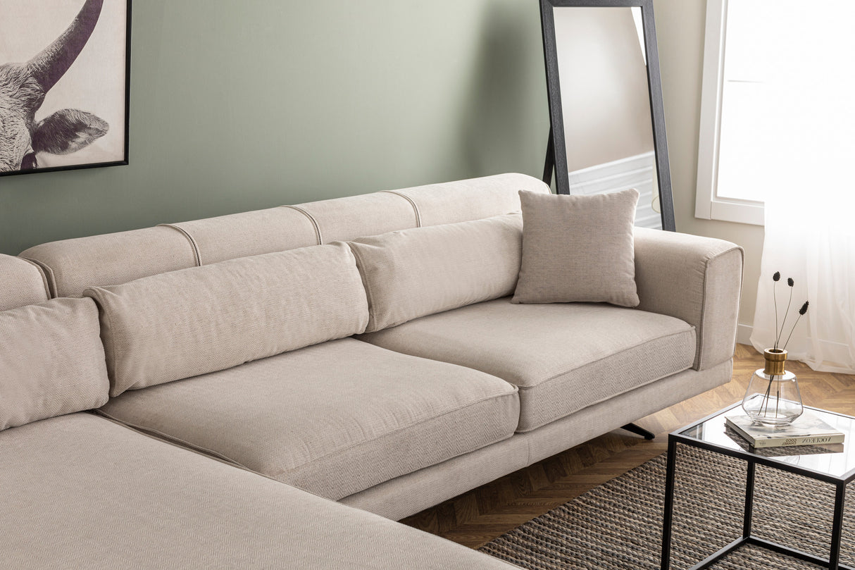 Ecksofa links Jivago Beige
