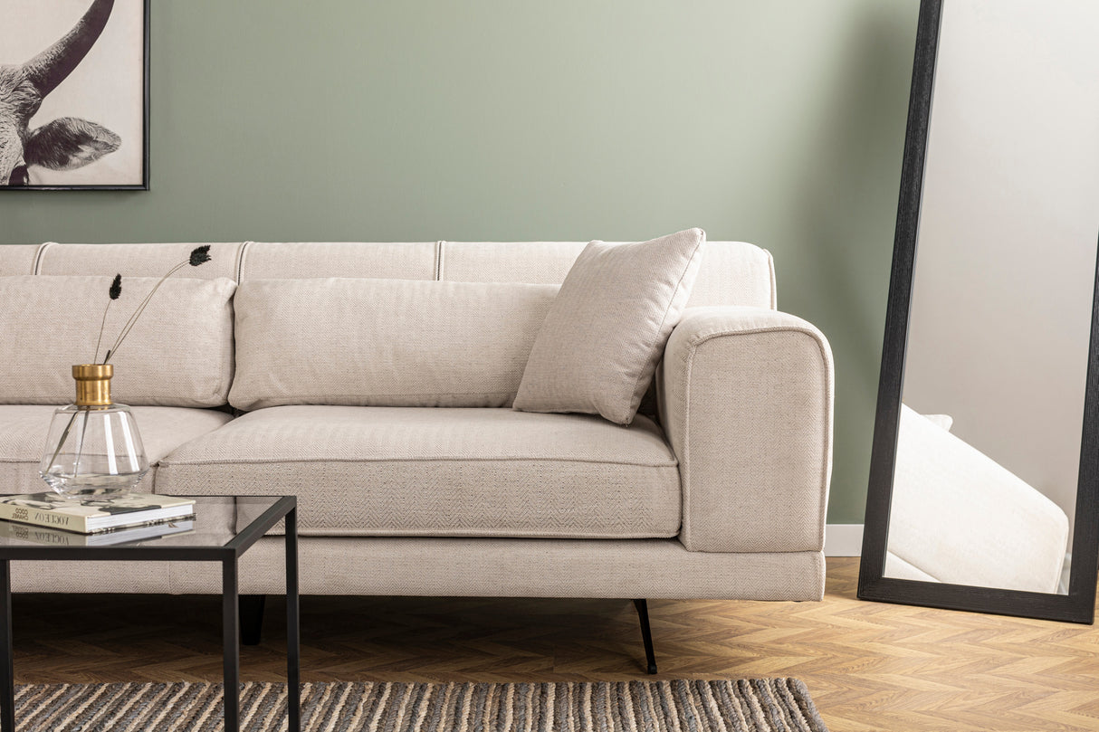 Ecksofa links Jivago Beige