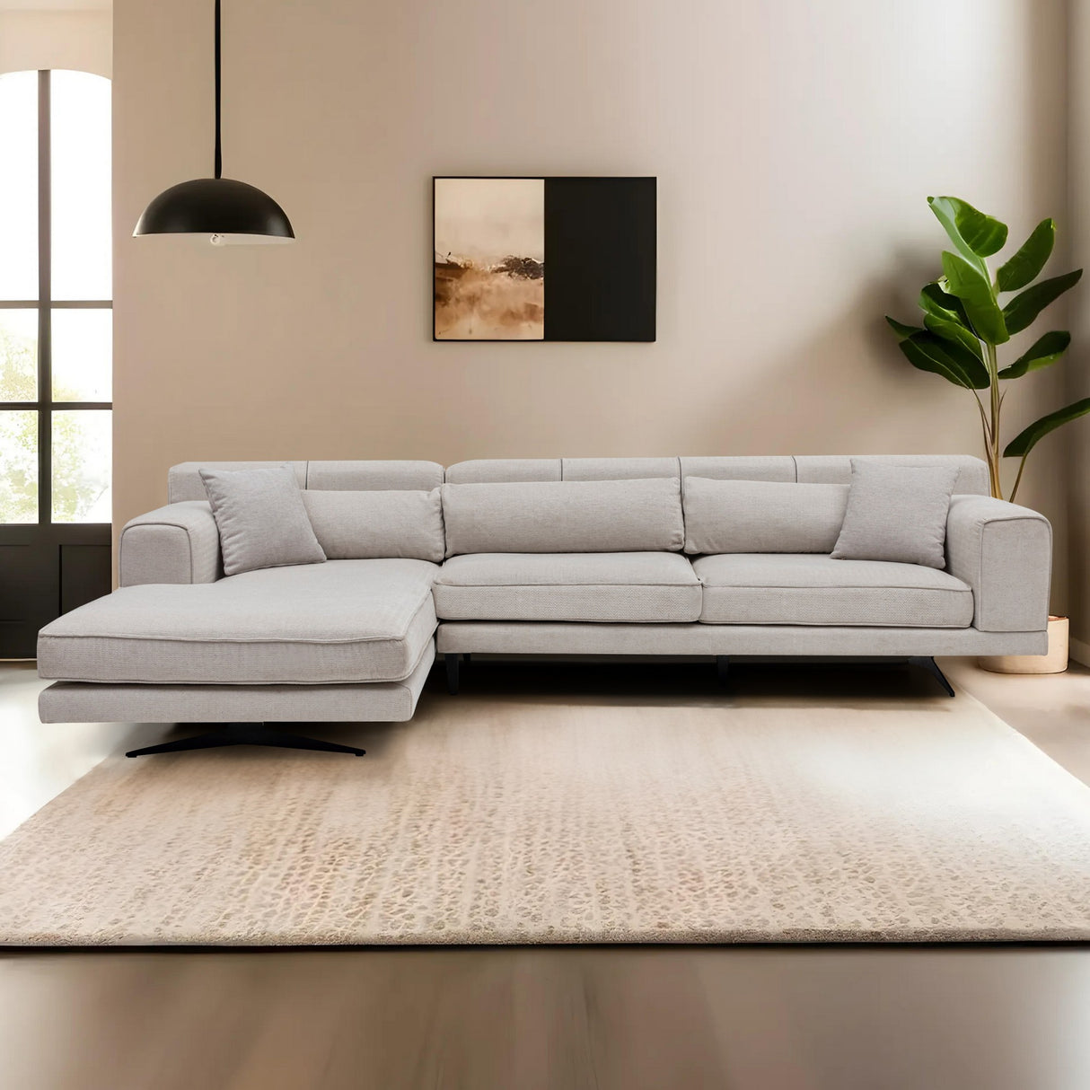 Ecksofa links Jivago Beige