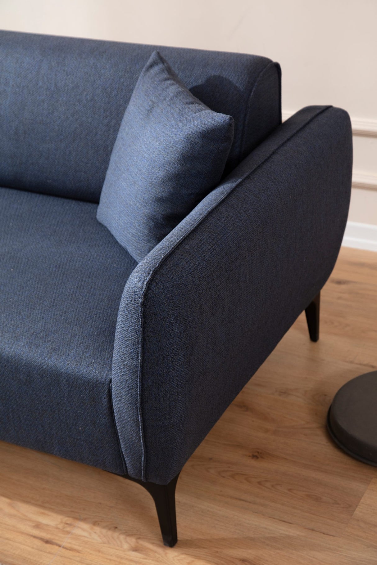 Ecksofa links Belissimo Blau