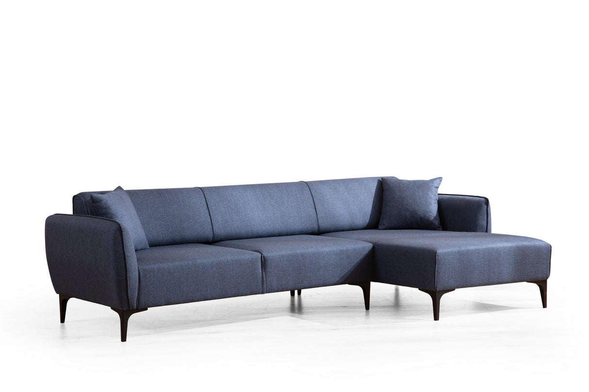 Ecksofa rechts Belissimo Blau