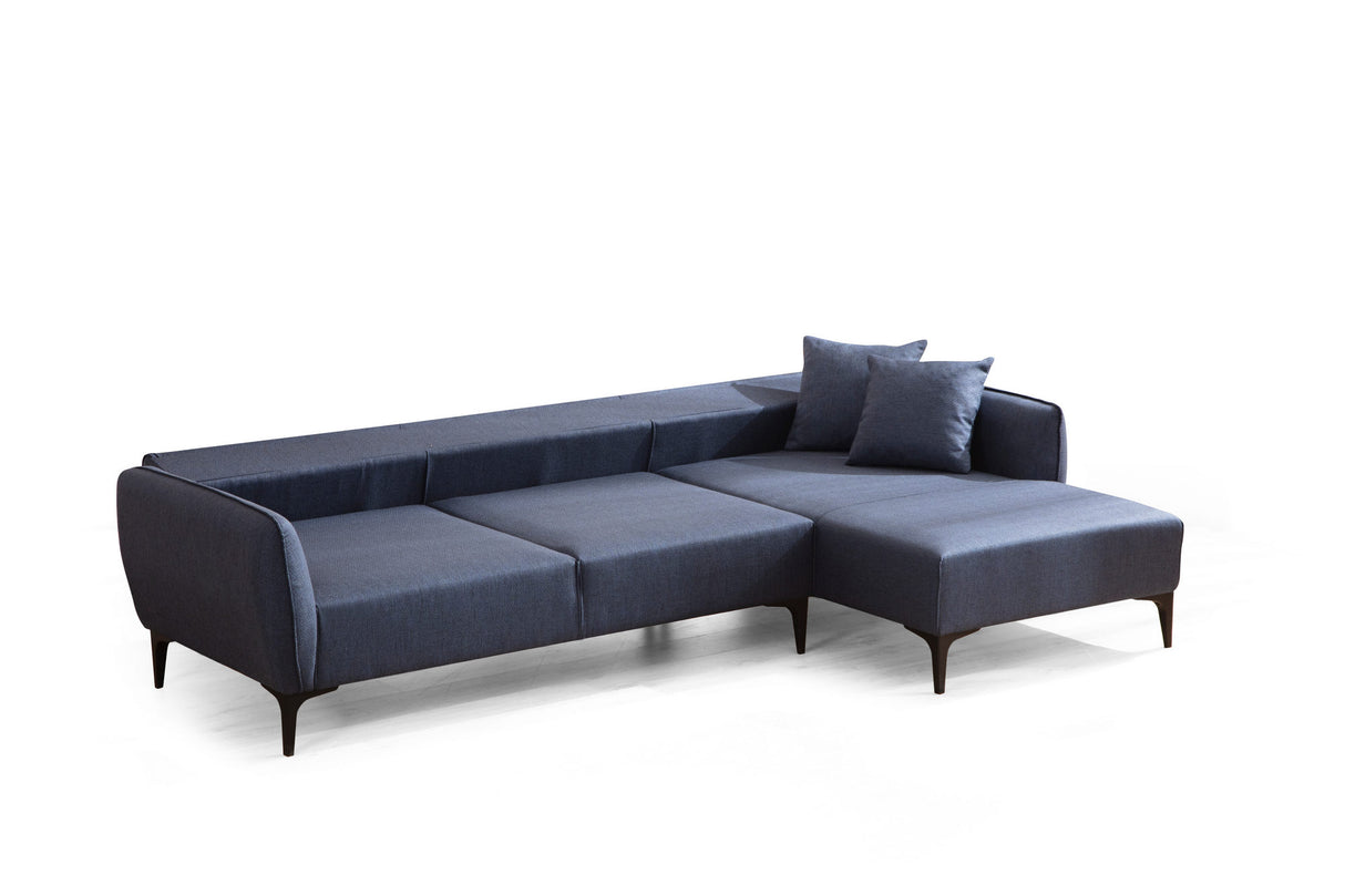 Ecksofa rechts Belissimo Blau