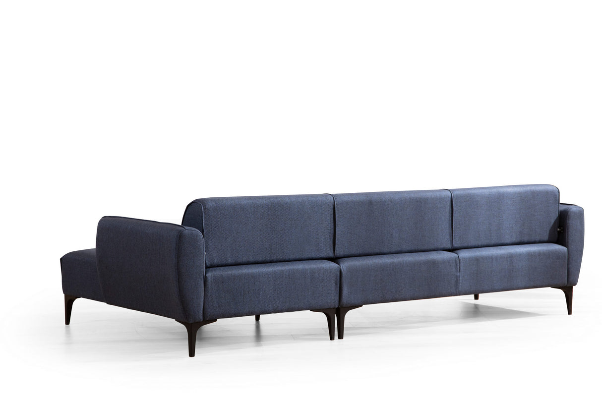 Ecksofa rechts Belissimo Blau
