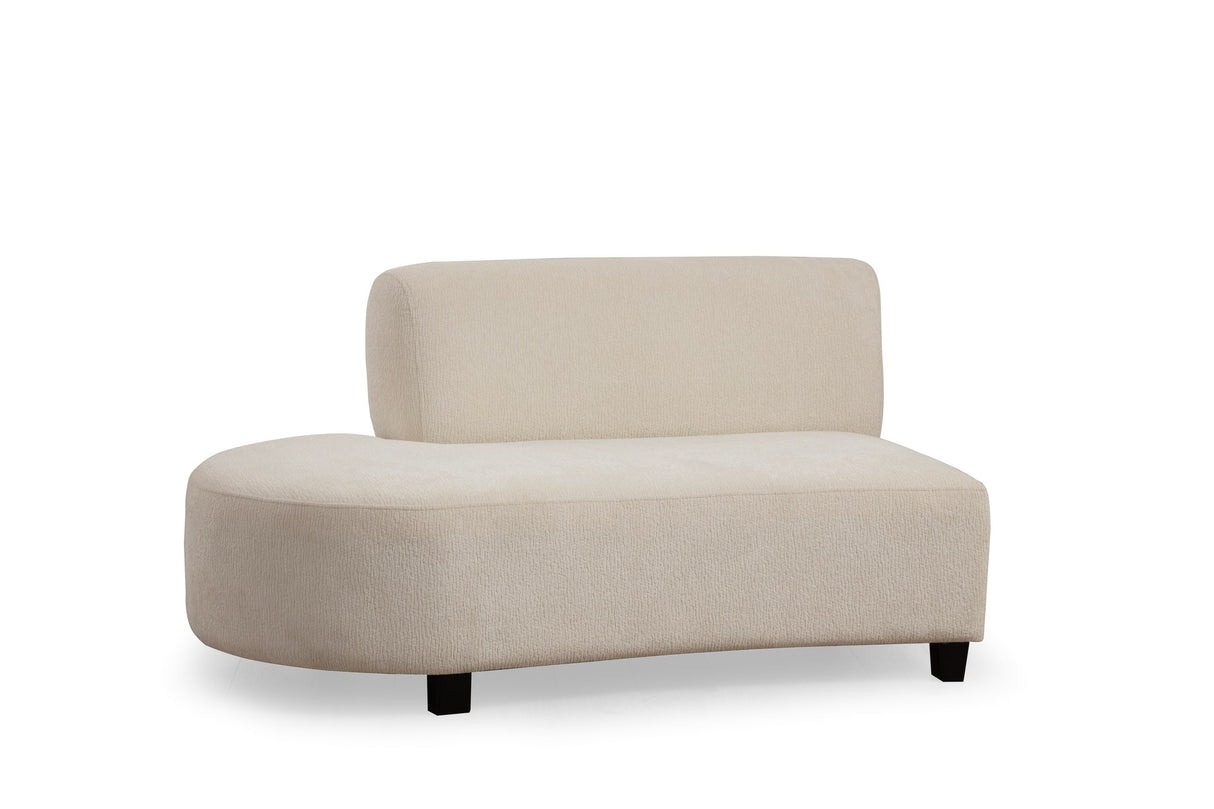 Ecksofa Beige gemusterter Stoff organisch Pars - XXXL 300 cm