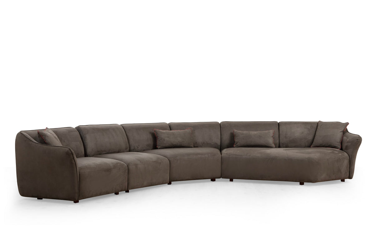 XL Ecksofa Mentis Braun