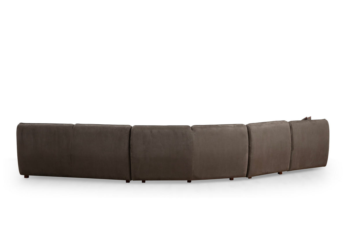 XL Ecksofa Mentis Braun