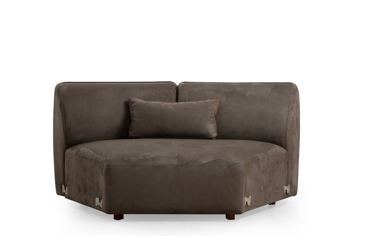 XL Ecksofa Mentis Braun