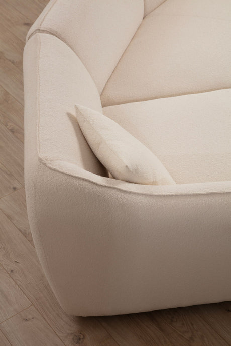 4-Sitzer Ecksofa Mentis Crème