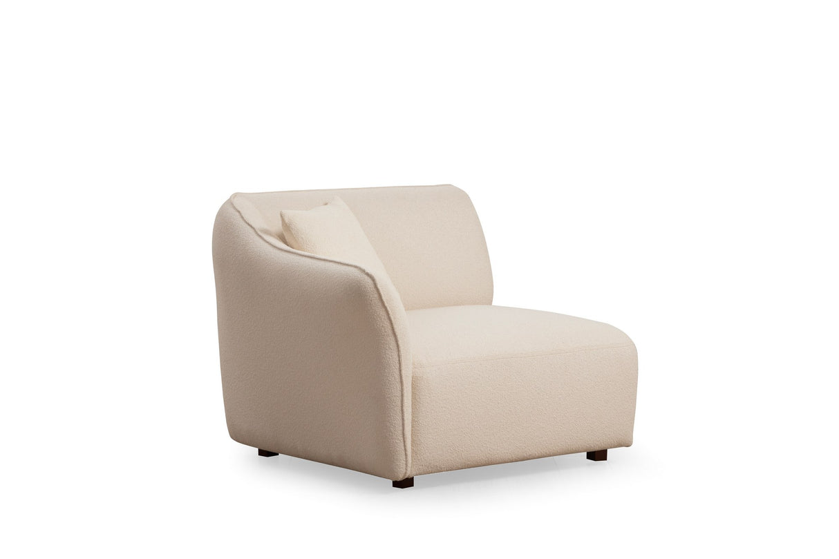 4-Sitzer Ecksofa Mentis Crème