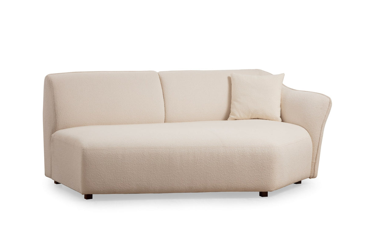 3-Sitzer Ecksofa Mentis Crème - Subtile Ecke