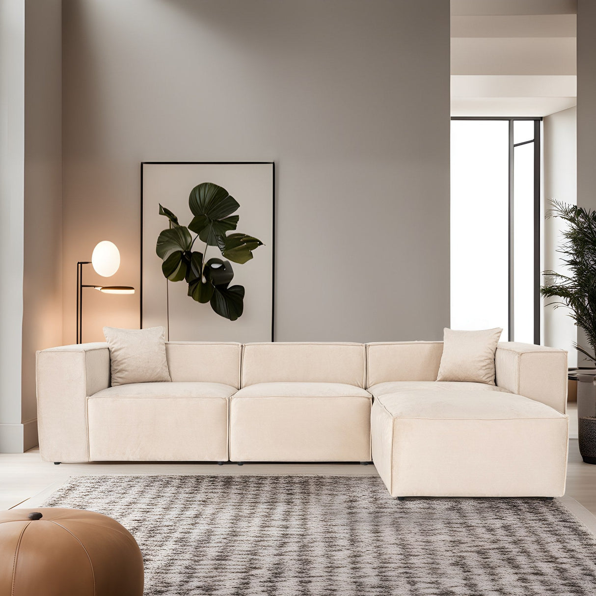 Ecksofa Lora Creme