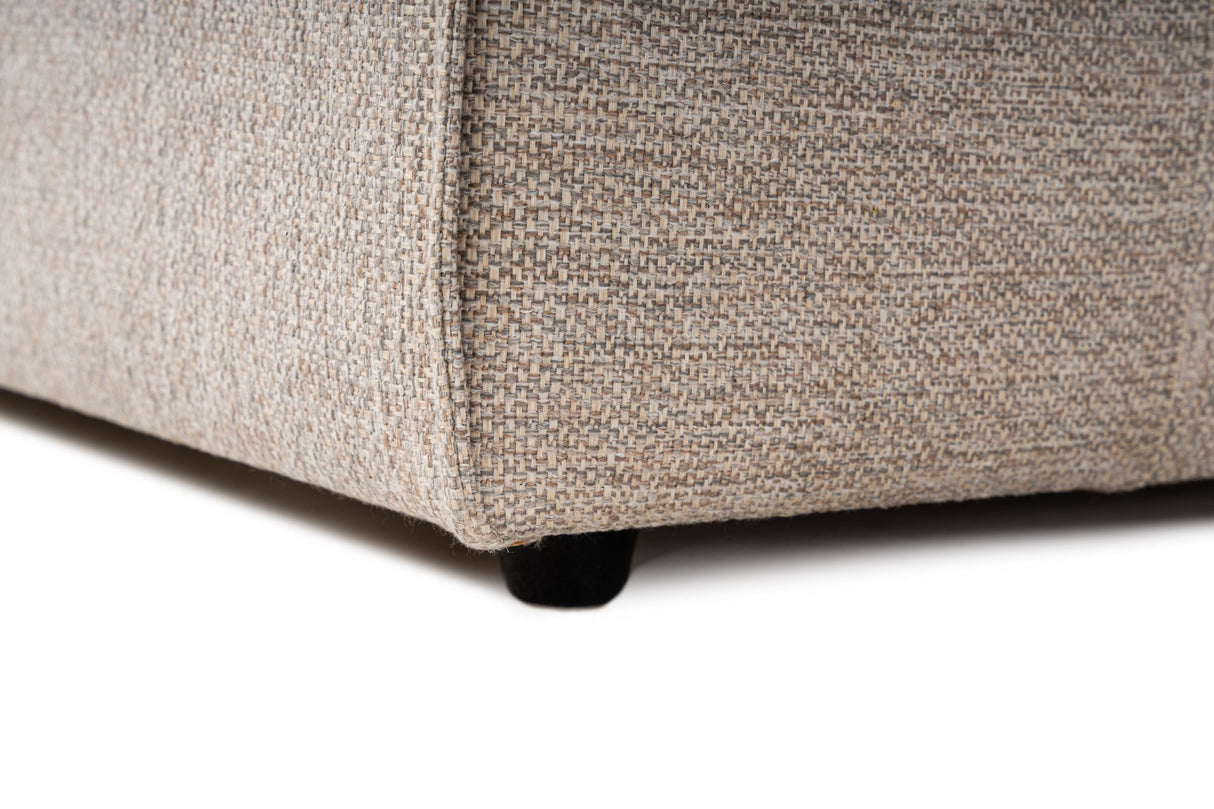 Modulares XXL-Ecksofa beige Leinen 430 cm breit Sora