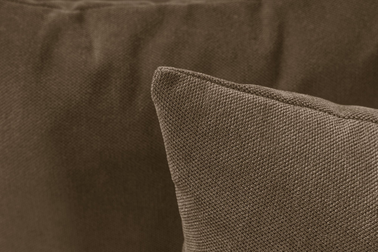 Modulares XXL-Ecksofa, taupefarbenes Leinen, 430 cm breit, Sora