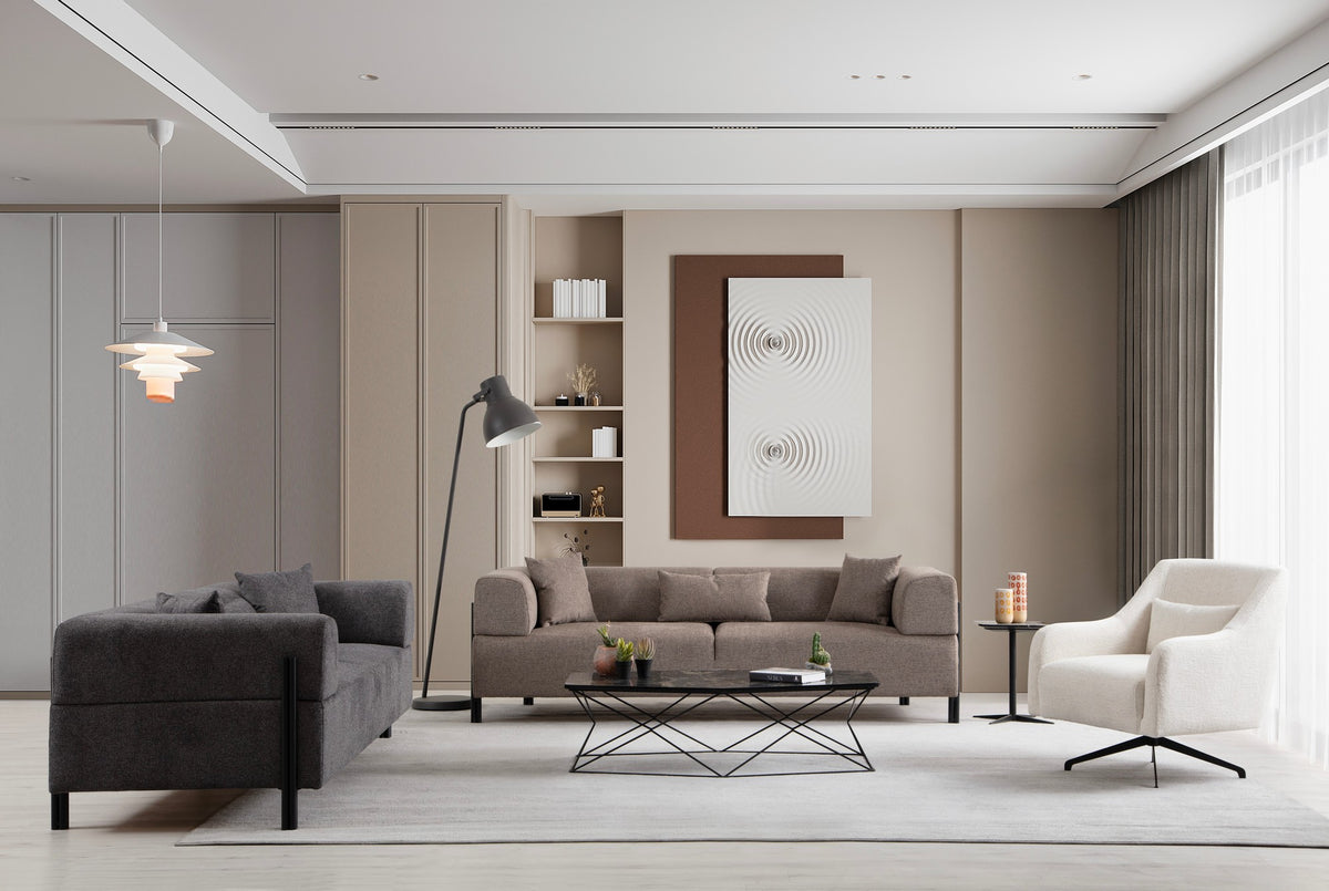 Sofas - 3-Sitzer-Sofa Gio Brown - Dimehouse