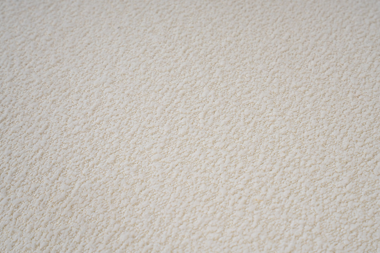 Modularer XXL Ecksofa Bubble mit Hocker - Bouclé Weiß