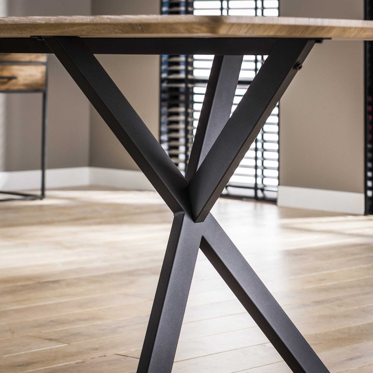 Ovale Esstisch Hanna Eichenoptik 190x90 cm