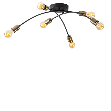Deckenlampe Schwarz Metall Zest