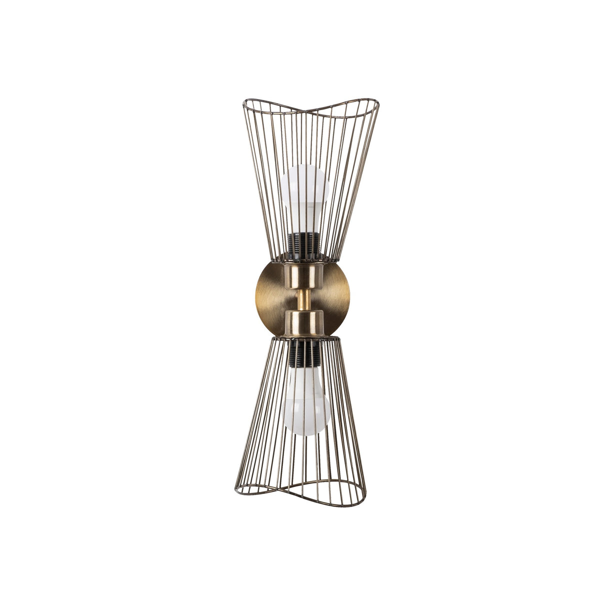 Wandleuchte bronzefarbenes Metall Void