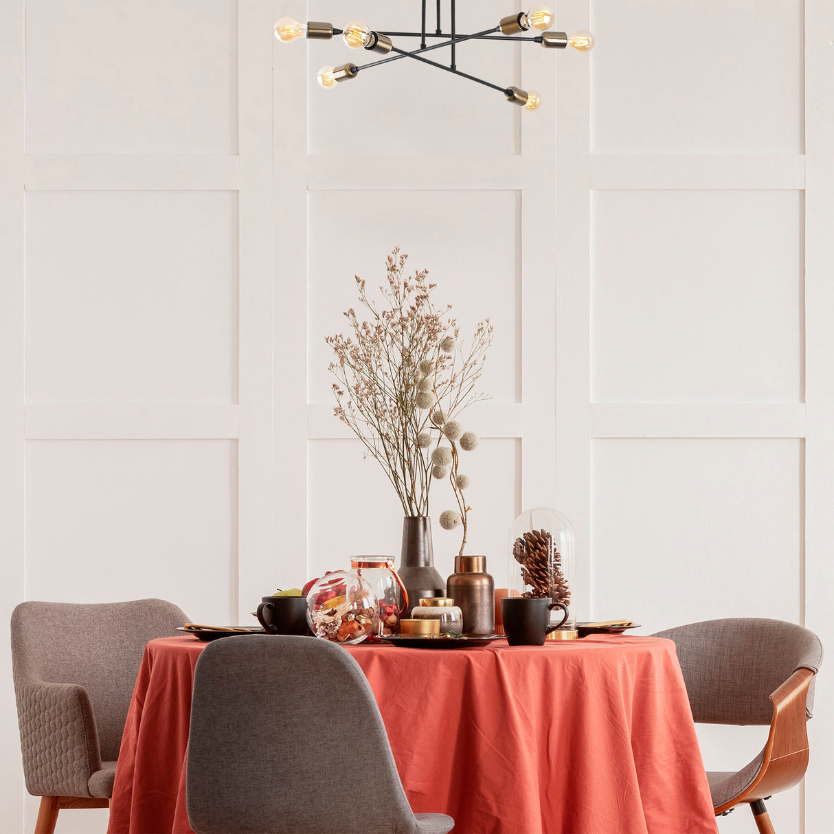 Deckenlampe Schwarz Metall Jade