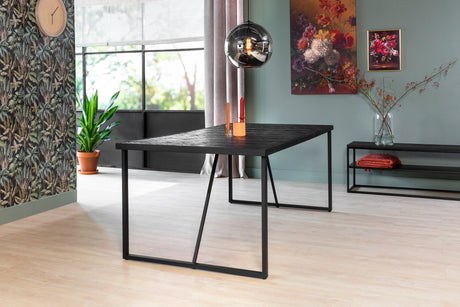 Esstisch Blackster Teak Black 160x90 cm